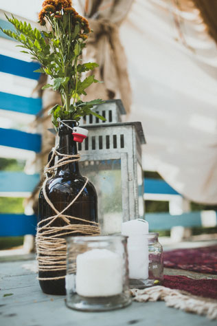 Лесная свадьба, элементы декора - фонарь