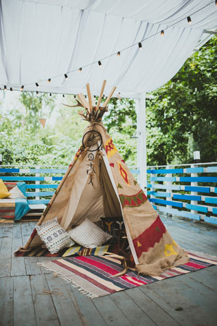 Лесная свадьба, вигвам