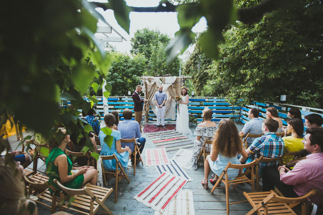 Лесная свадьба, церемония 