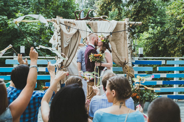 Лесная свадьба, церемония 