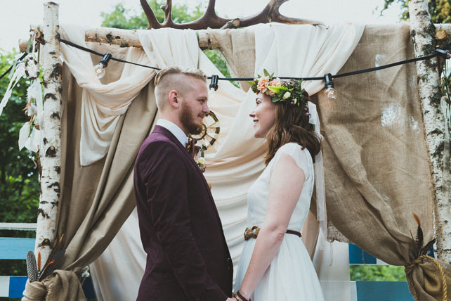 Лесная свадьба, церемония 