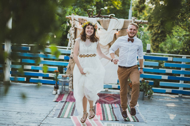 Лесная свадьба, церемония 