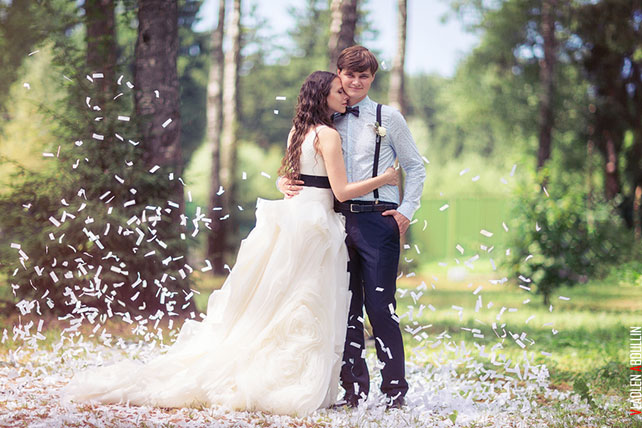 лесная свадьба в стиле бохо, жених и невеста