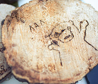 лесная свадьба в стиле бохо, развлечение для гостей