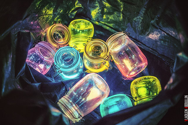 лесная свадьба в стиле бохо, огни свадьбы