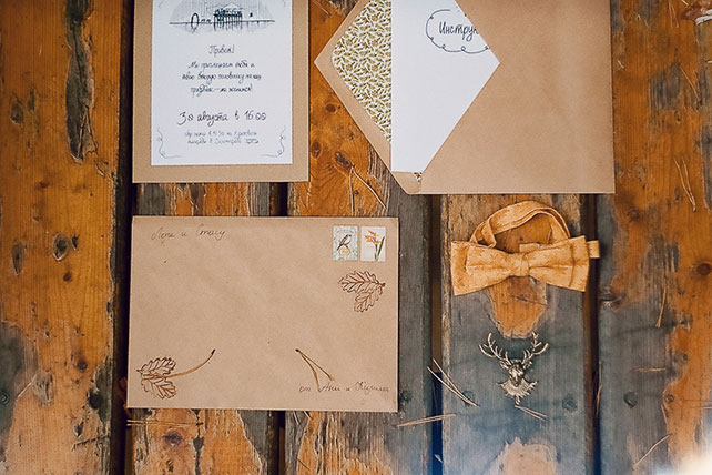 Свадьба в стиле эко-рустик, полиграфия