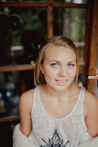 Свадьба в стиле эко-рустик, макияж невесты