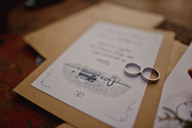 Свадьба в стиле эко-рустик, обручальные кольца