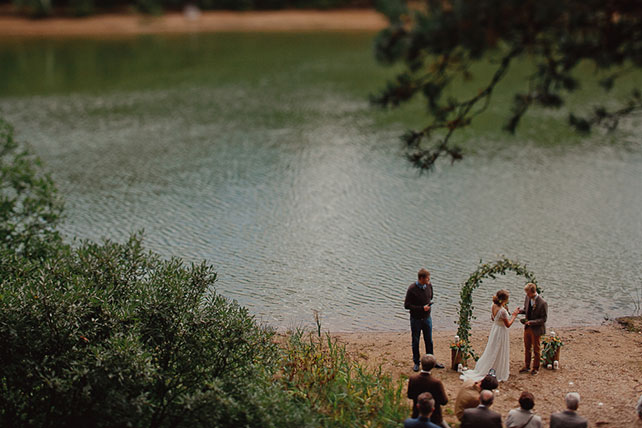Свадьба в стиле эко-рустик, церемония