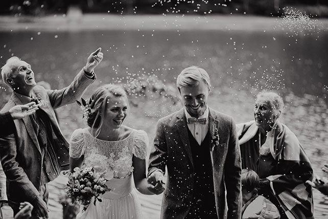 Свадьба в стиле эко-рустик, церемония