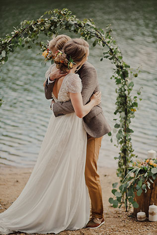 Свадьба в стиле эко-рустик, церемония