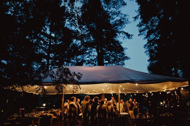 Свадьба в стиле эко-рустик, торжество в шатре