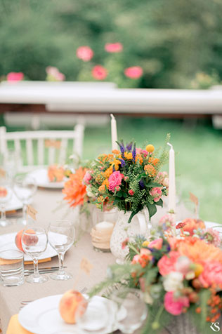 летняя свадьба в стиле рустик, декор места торжества