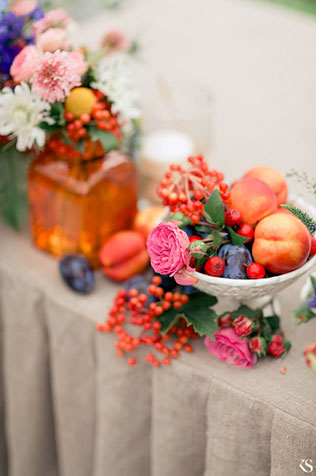 летняя свадьба в стиле рустик, декор места торжества