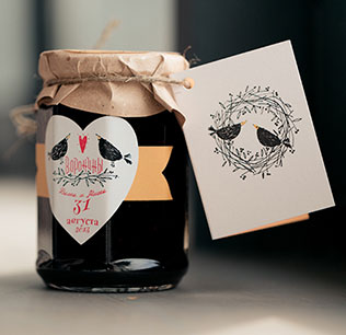 летняя свадьба в стиле рустик, бонбоньерки для гостей