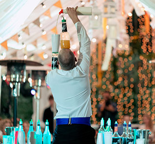 летняя свадьба в стиле рустик, шоу-программа