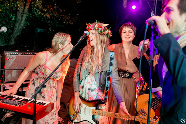 летняя свадьба в стиле рустик, шоу-программа