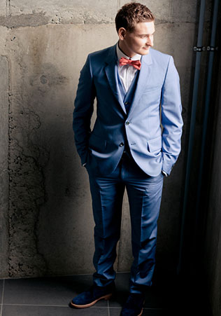 летняя свадьба в стиле рустик, образ жениха