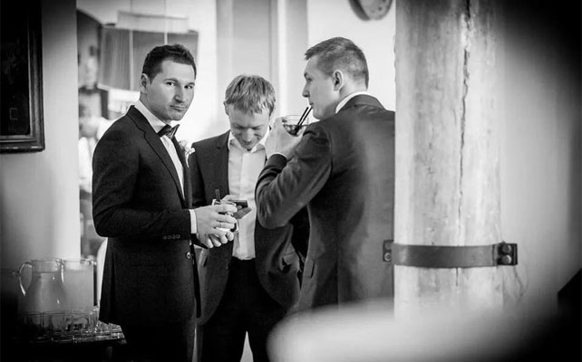 лимонная свадьба в Италии, утро жениха