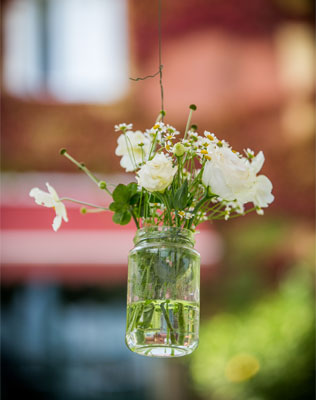 лимонная свадьба в Италии, баночки в декоре свадьбы