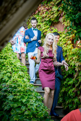 лимонная свадьба в Италии, гости на свадьбе