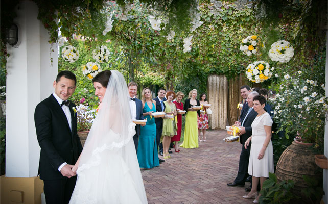 лимонная свадьба в Италии, церемония