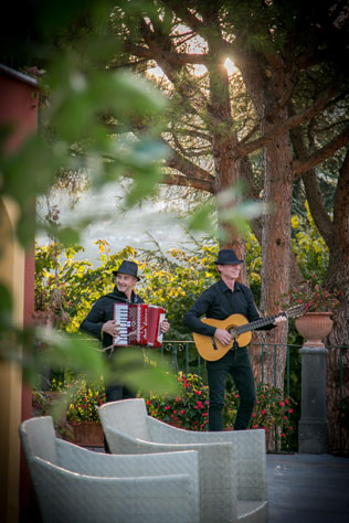 лимонная свадьба в Италии, музыканты на свадьбе