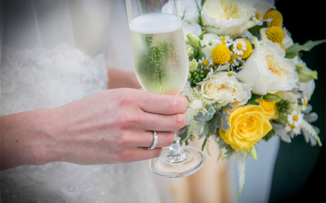 лимонная свадьба в Италии, букет невесты