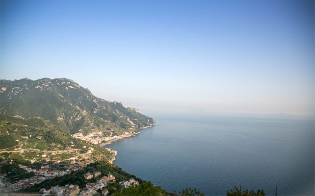 лимонная свадьба в Италии, вид с террасы