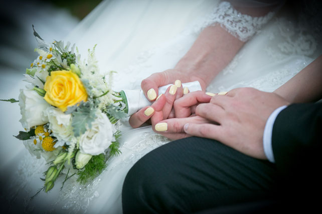 лимонная свадьба в Италии, букет невесты