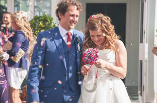 хендмейд свадьба Лизы и Фреда, жених и невеста