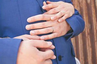 хендмейд свадьба Лизы и Фреда, жених и невеста