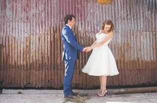 хендмейд свадьба Лизы и Фреда, жених и невеста