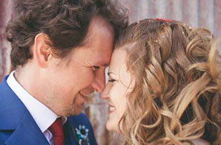 хендмейд свадьба Лизы и Фреда, жених и невеста