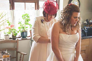 хендмейд свадьба Лизы и Фреда, платье невесты