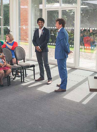 хендмейд свадьба Лизы и Фреда, жених и невеста