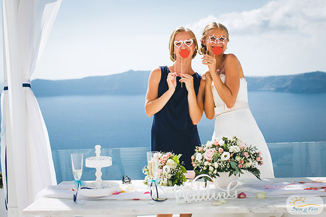 Лучезарная свадьба на Санторини, гости