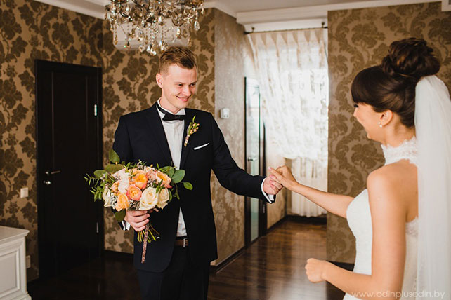 современная классика «Магия чисел», встреча жениха и невесты