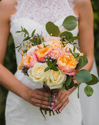 современная классика «Магия чисел», букет невесты