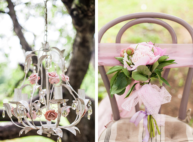 декор поляны для фотосессии, Максим и Дарья: нежная свадьба в розовом цвете
