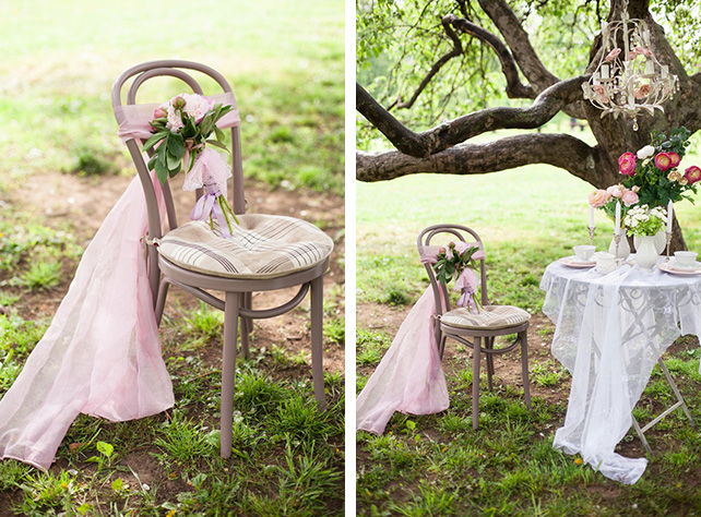 декор поляны для фотосессии, Максим и Дарья: нежная свадьба в розовом цвете