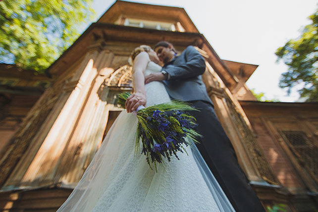 лавандовая свадьба, жених и невеста