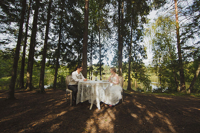 лавандовая свадьба, жених и невеста
