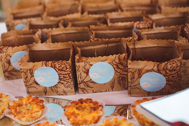 Милая летняя свадьба, бонбоньерки