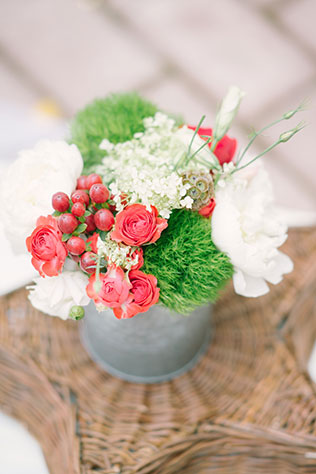 свадьба в стиле рустик, флористика