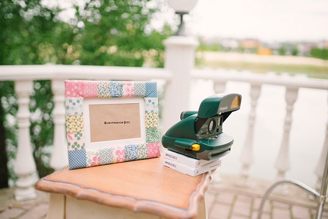 свадьба в стиле рустик, моментальное фото