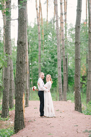 свадьба в стиле рустик,  жених и невеста