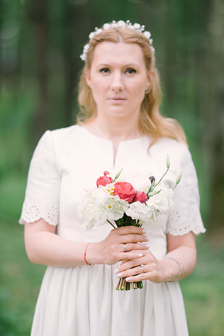 свадьба в стиле рустик, образ невесты