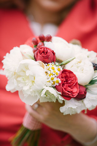 свадьба в стиле рустик, букет невесты