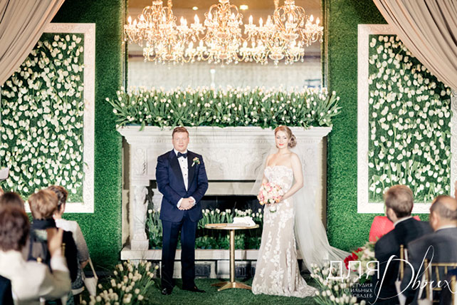 море тюльпанов, весенняя свадьба, церемония